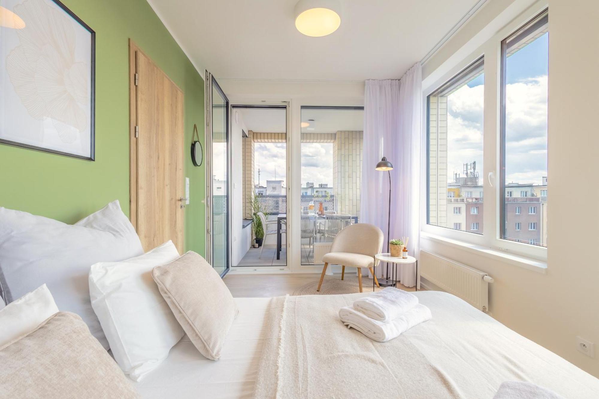 Bright 2Br - 7Th Floor, Balcony, Free Parking By Gravity Prague Daire Dış mekan fotoğraf