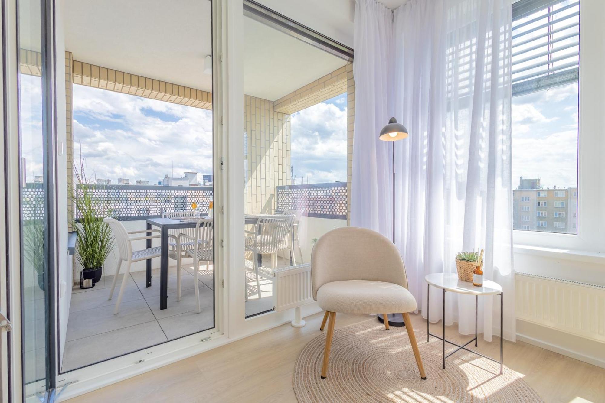 Bright 2Br - 7Th Floor, Balcony, Free Parking By Gravity Prague Daire Dış mekan fotoğraf